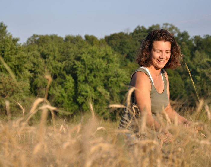 women farming slideshow scythe