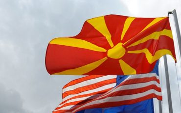 Macedonia flag during Ex Shared Resilience 13 SOURCE US Army Europe