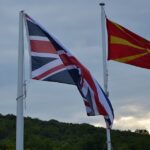 UK North Macedonia flags