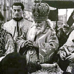 Germogen Maksimov s klirom Horvatskoi pravoslavnoi tserkvi